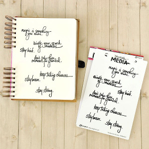 Ranger Ink Dina Wakley Media Stamps - Handwritten Quotes