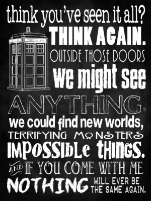 Doctor Who Quote - Nothing Will Ever Be the Same - Time Lord Quote ...