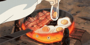 hayao miyazaki howl's moving castle food submission Calcifer