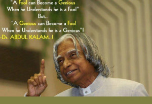 fool can become a genius when he understands he is a fool but a ...