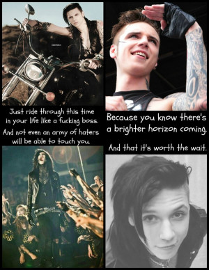 Viewing Gallery For - Andy Biersack Quotes Sandpaper