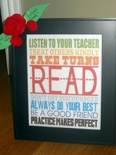Listen to your teacher, treat others kindly, take turns, READ, don't ...