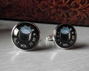 Volume Goes to 11 cufflinks Spinal Tap tribute ...