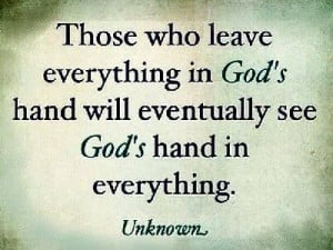 God's hand