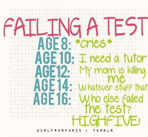 Funny Quotes For Failing Exams ~ funny failing a test Funny Pics Funny ...