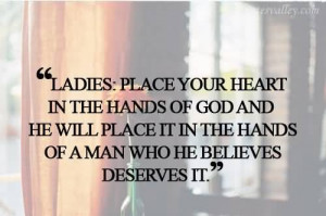Place Your Heart In The Hands Of God