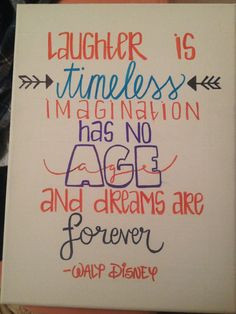 Walt Disney Canvas Quote by HeyKateCreations on Etsy More