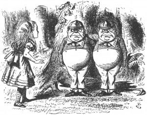 Illustration by Sir John Tenniel .
