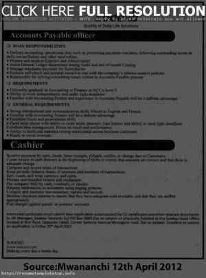Cashier Job Description Resume