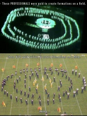 Marching band/drum corps versus idiots we chose to do this and get the ...