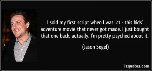 More Jason Segel Quotes