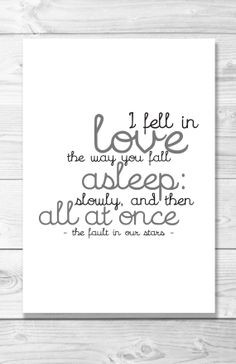 OKAY OKAY. The Fault in Our Stars Typography Quote by Shaileyann, $8 ...