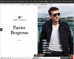 Bergeron on his style: “My personal style signature is a classic ...