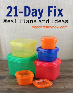 21 Day Fix Menu Plan Ideas