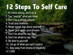 12 Steps to Self-Care Image