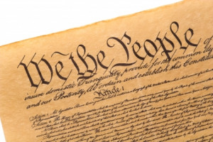 Close up of The Constitution