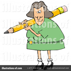 Teacher Clipart Image Black