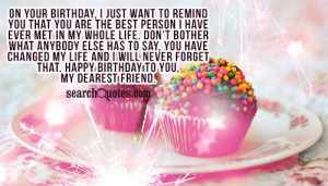 cute happy birthday best friend quotes