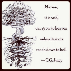 ... happiness you must first defeat the roots of hell . C.G. Jung has