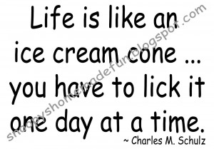 Here's to all our problems disappearing as quickly as an ice cream ...