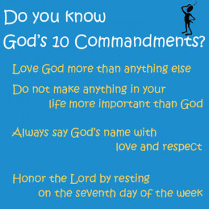 Ten Commandments Crafts for Sunday School