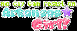 Arkansas Girl Glitter Graphic