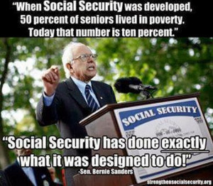 Bernie Sanders - protect social security