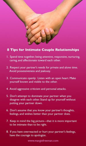 Tips for Intimate Couple Relationships. #relationship For more quotes ...