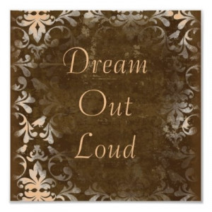 Vintage Dream Quote Poster Print