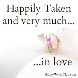 happily taken