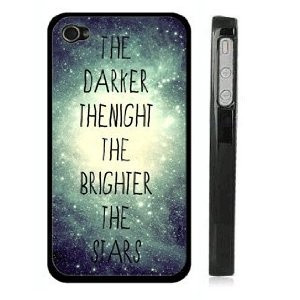 ... stars quote iphone cover the darker the night the brighter the stars