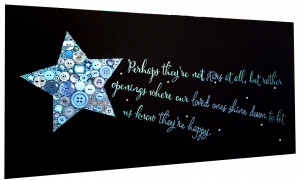 Shooting Star with Hand-Lettered Quote 