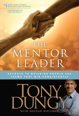 Cover of Tony Dungy's 'The Mentor Leader' book.