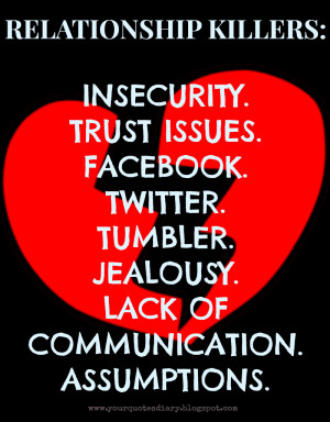 ... Jealousy. Lack Of Communication. Assumptions. ~ Communication Quotes
