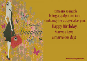 Happy Birthday Goddaughter Quotes