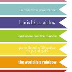... to lollipops, use as cupcake topper, etc. featuring rainbow quotes