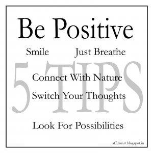How to keep a positive attitude?