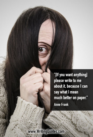 Home » Quotes About Writing » Anne Frank Quotes - Better Paper ...