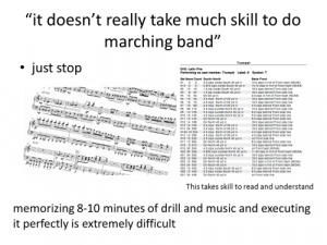 marching band problems