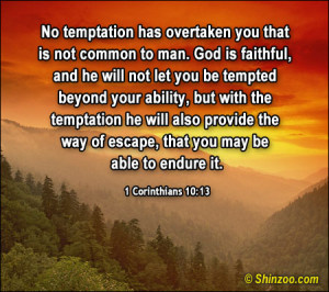 Bible Quote About Temptation