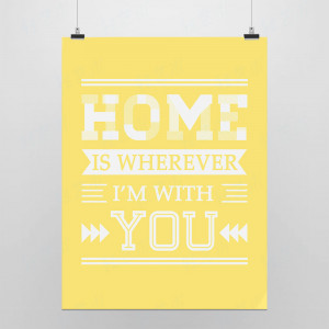 Light-Art-Picture-Sayings-You-Home-Modern-Minimalist-Pop-Poster ...