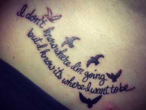 Tumblr Bird Tattoos with Quotes