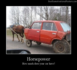 Horsepower Best Demotivational Posters