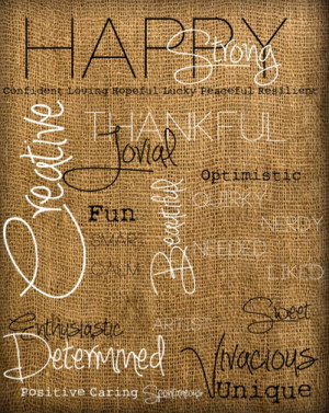 Get this fun typography affirmative words printable from Craft Pond.