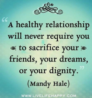 Quotes & Pics | Healthy relationship quote via www.LiveLifeHappy.com