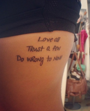 Trust And Honesty Tattoos