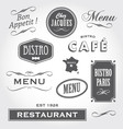 Vintage food related typographic quotes vector