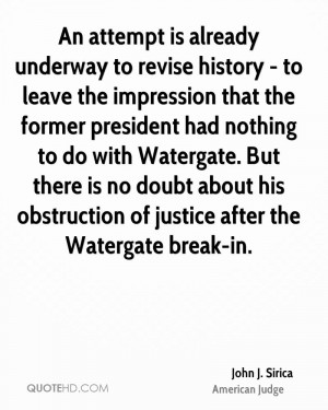 to revise history - to leave the impression that the former president ...
