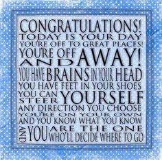 Congratulations Quote Dr. Seuss Print Contemporary by catalyst54, $20 ...