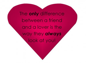 Friend difference between lover